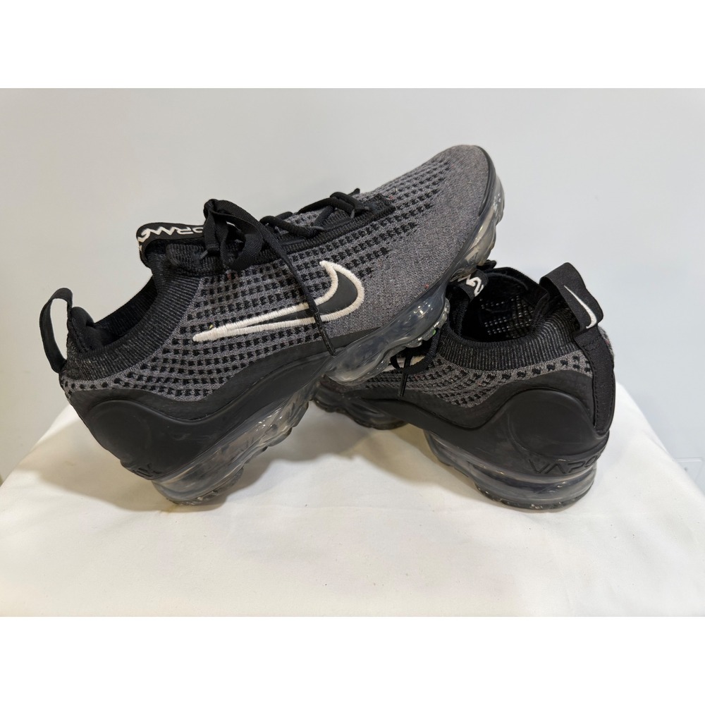 Nike Air Vapormax 2021 Flyknit Black Anthracite Kids Shoes DB1550-006 Size 5Y